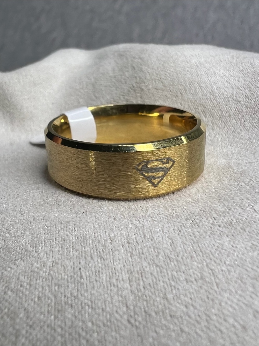 NEW Superman golden band ring size 10